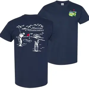 Masters Tournament Short-Sleeve Soft Cotton T-Shirt, Classic Golfer at the Green Graphic Top, Vintage Augusta Stylish Unisex Casual Golf Apparel - KitchenEra