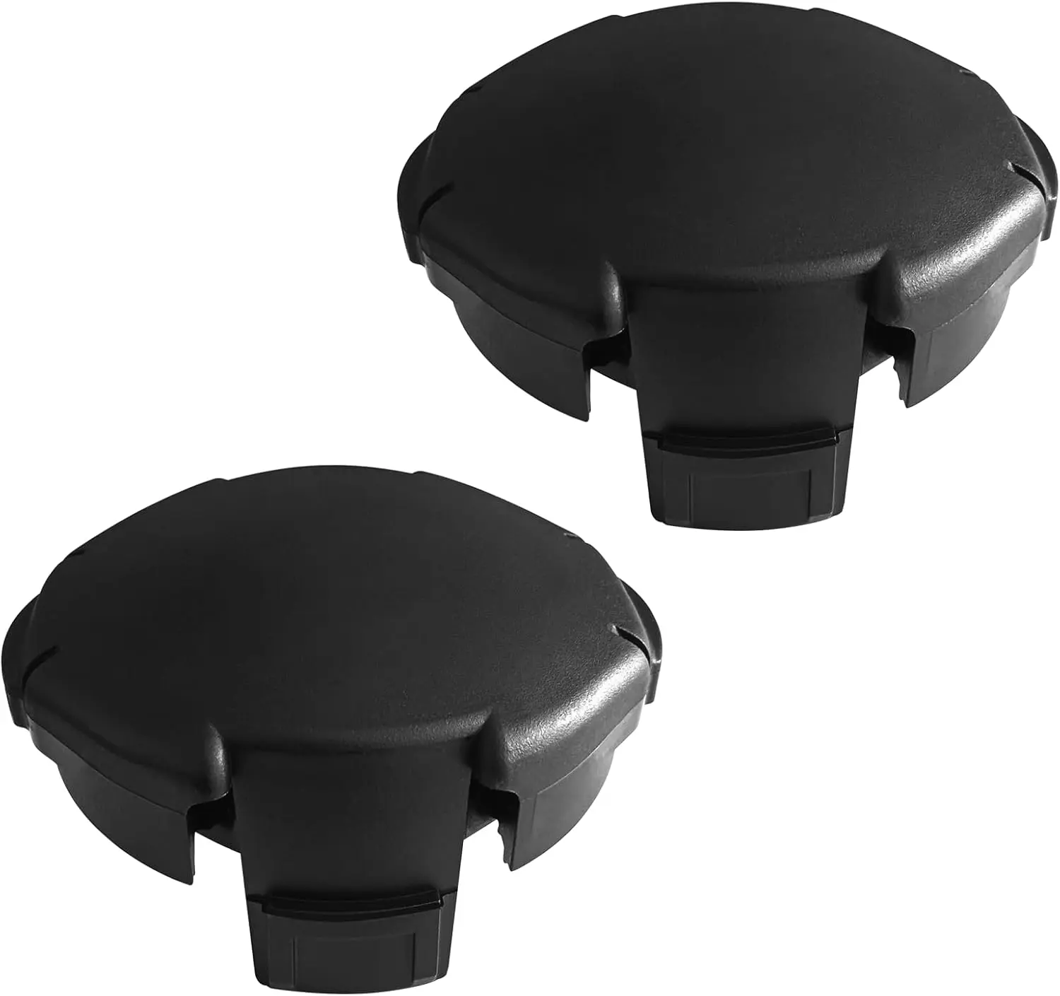 2-Pack 4-Inch Synthetic Replacement Wear Cap Spool Covers for Echo Speed Feed 400 Trimmer Heads, Easy Installation, Resistant to Wear, Compatible with SRM-225, SRM-230, PAS-225, SRM-2620 & More Models