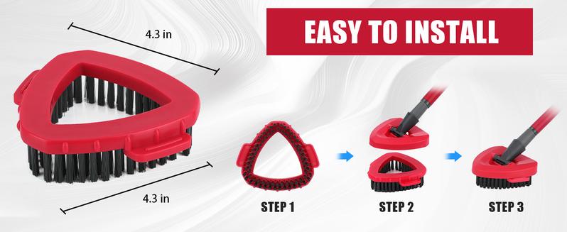 Scrub Brush Head Refills for O-Cedar RinseClean 2-Tanks System Spin Mop Replace Head for Ocedar Mopping Cleaning o cedar Triangle Scrubbing
