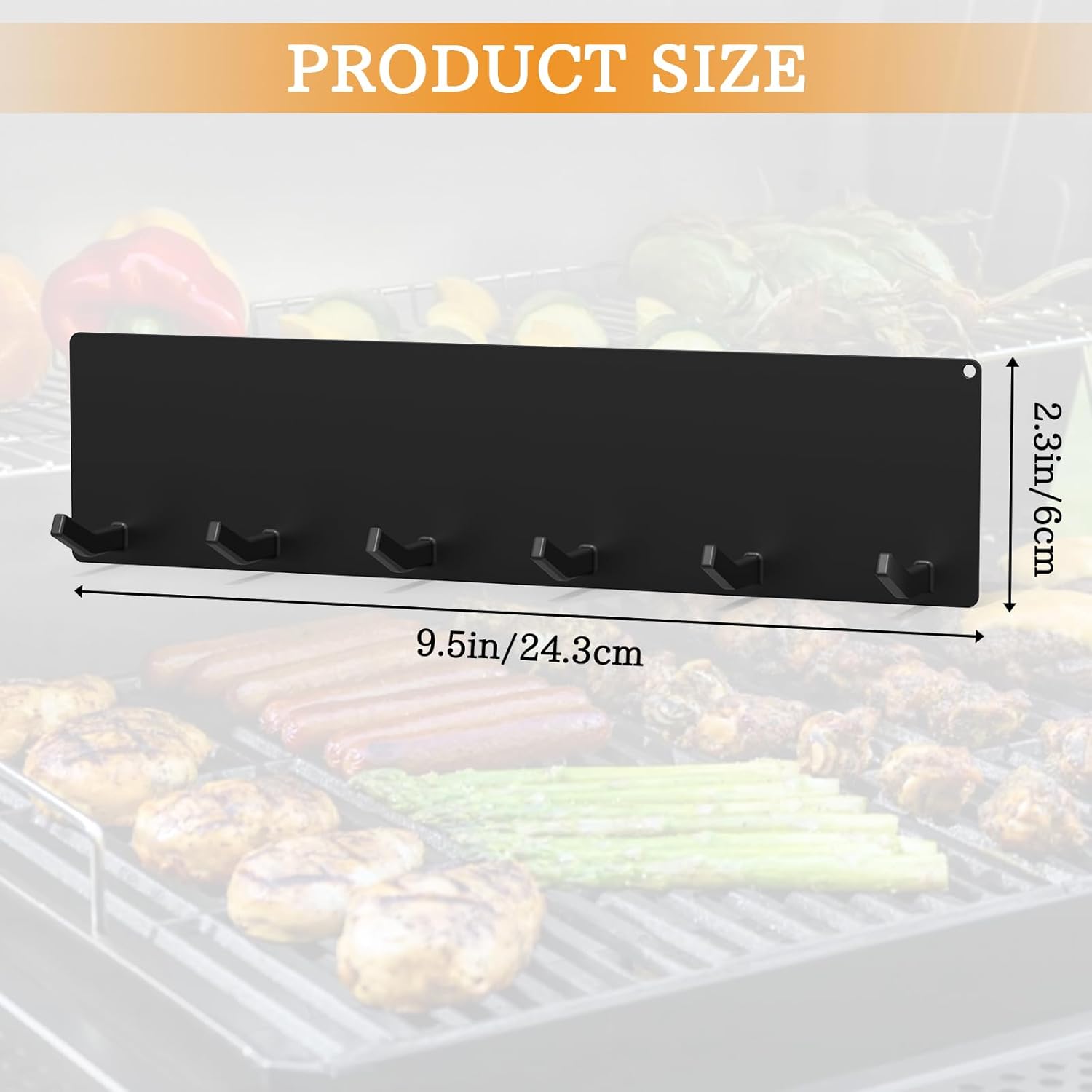 3 Pcs Magnetic Grill Hooks for Traeger Grills Rust Proof Outdoor Magnet Hooks for Pellet Smokers Hanging Barbecue Tools Kitchen Outdoor Use Easy Install Set of 3