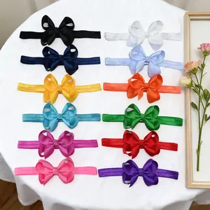 JoyBowie 12pcs 3inch Assorted Colorful Bow Headbands for Baby Girls, Cute Hair Accessories Set  Exquisite girls' hairpin boutique baby girl hair bows