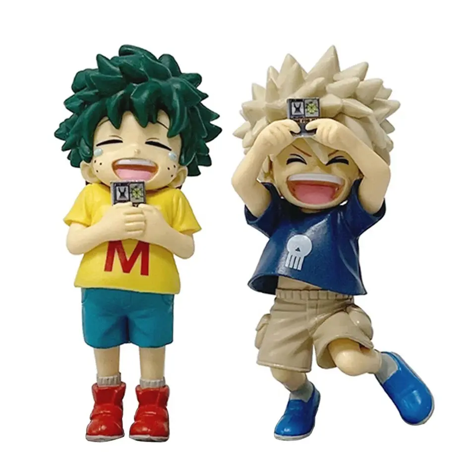 New Arrival My Hero Academia Childhood Izuku Midoriya / Childhood Katsuki Bakugo Action Figures Decorations Doll Model Toy Gift