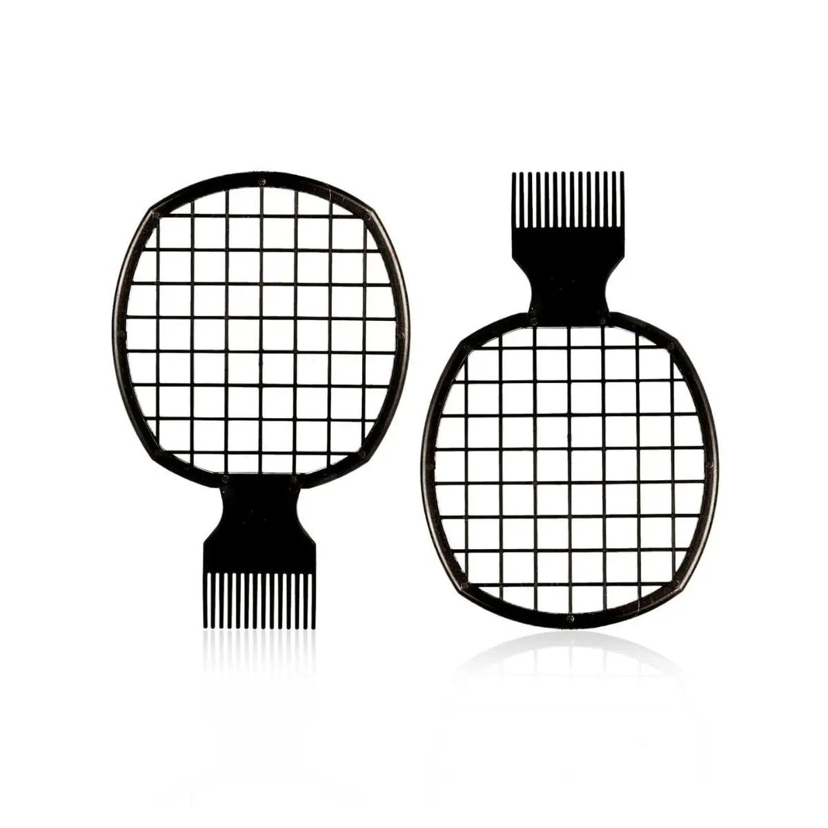 2PCS Twist Hair Combs for Curls, Curl Twist Comb Brush for Men & Women, Afro Curl Styling Tool, Black