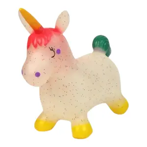 Bouncy Hopper Unicorn - Inflatable Ride-On for Toddlers - Promotes Balance & Motor Skills - Perfect for Indoor Play & Gifts