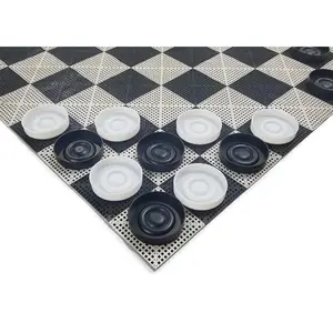 MegaChess 10 Inch Individual Black Perfect Giant Checker