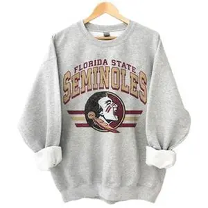 FSU Florida Seminoles Vintage Football NCAASweatshirt, Unisex Vintage NCAA Sweatshirt, Gifts For Football Fan Sport Sweatshirt, Hoodie, Comfort Colors