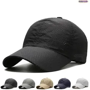 Lightweight Adjustable Snapback Cap for Men - Quick-Dry, Breathable Baseball Hat, Sun Protection Summer Athletic Hat for Running, Hiking, Outdoor Sports, Sun Protection Hat