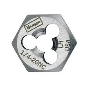 212 MAIN .56in High Carbon Steel Right-Hand Re-Threading Hexagonal Fractional Die - 18 NF