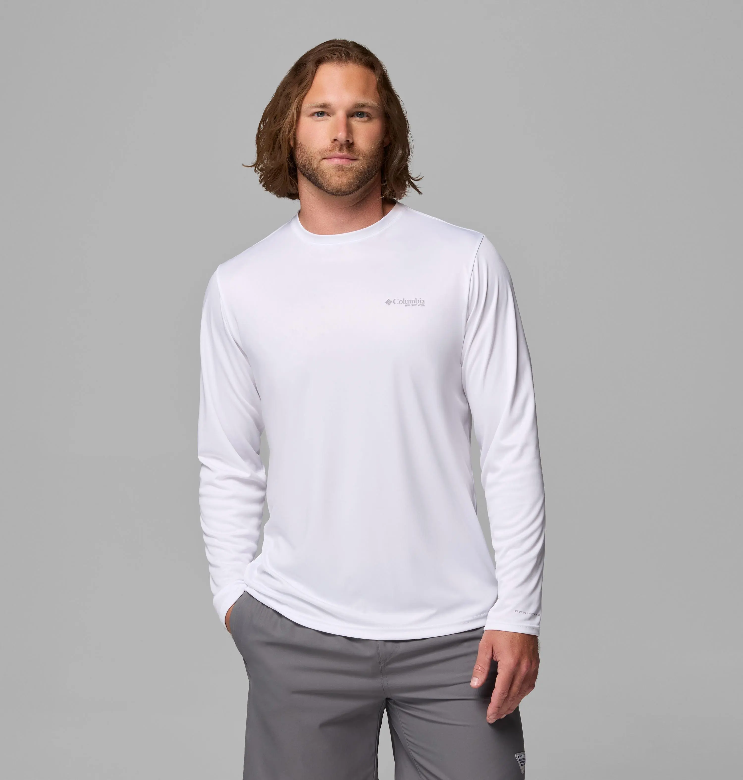 Men's Terminal Tackle PFG Fish Flag Long Sleeve Shirt