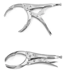 Oil filter wrench with locking function - Adjustable jaw opening 2-1/8 inch to 4-5/8 inch (53-118 mm) - Hardened teeth and trigger release - Multi-purpose removal tool for removing stubborn oil filters, fuel filters, fittings and irregularly shaped parts.