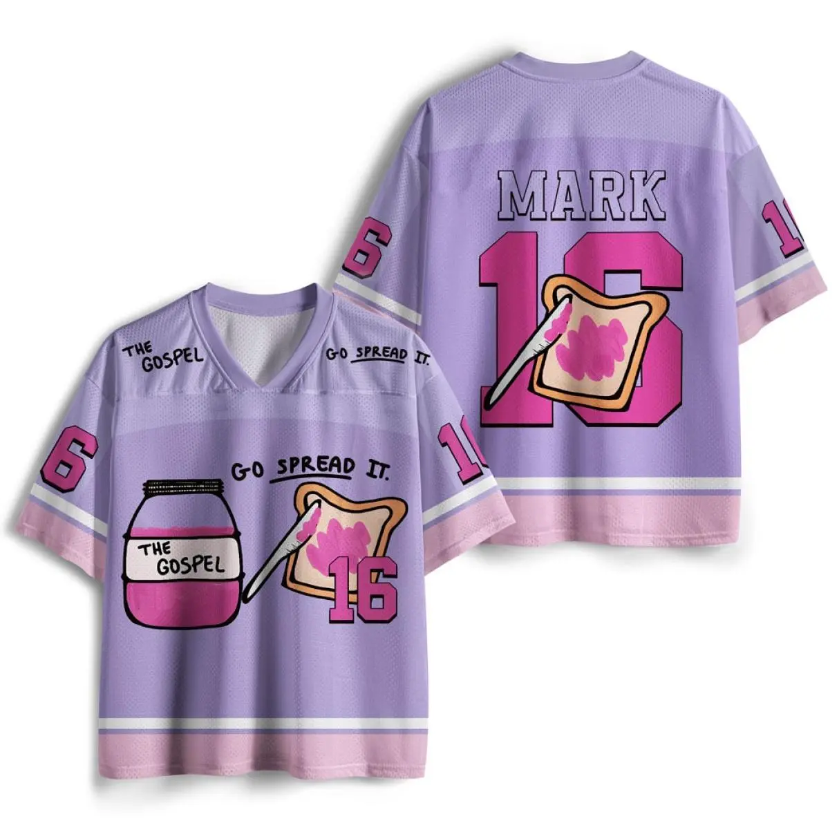 Go Spread It Christian Mesh Jersey, Easy to Wear, Just Throw It On, Ready to Go, No Effort Needed