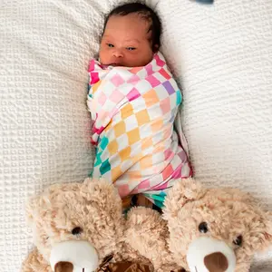 Pastel Checks Swaddle