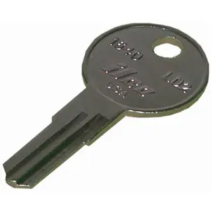 212 MAIN Kaba 1640 Nickel Plated Brass LD2 Larson Doors Key Blank - Pack of 10, LD2 Type, Plated Finish