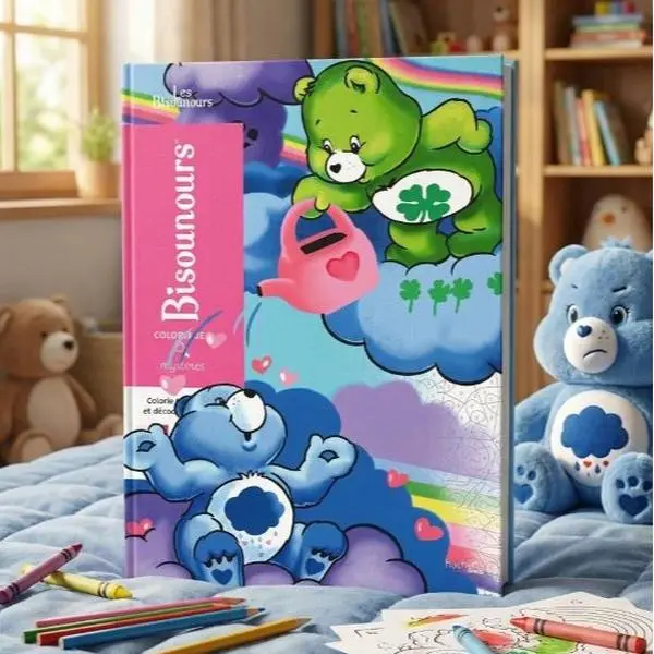 Les Bisounours Disney Color by Number Book, Adult Coloring Book, Creative Coloring Activity and Gift Book