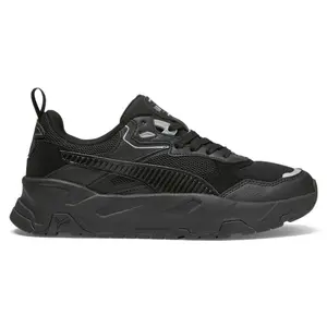 PUMA Womens Trinity Lace Up Sneakers Shoes Casual - Black