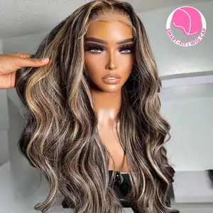 Jessie's Wig [Lara] Smart-Fit Pull Go Mixed Honey Blonde Wavy Glueless Wig Human Hair 13x5 Pre Cut Lace