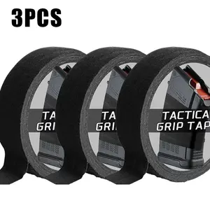 3-roll pack - tactical tape, buckle tape, multi-purpose packaging tape, Strong Grip, Textured Grip Design for hockey, lacrosse, baseball, softball bats, sport controllers, gardening tools