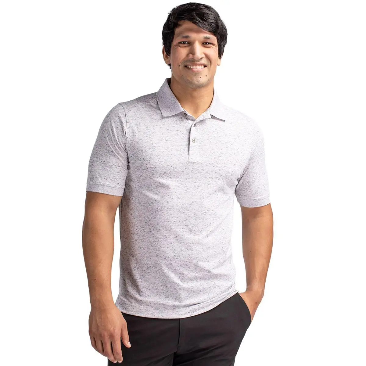 Cutter & Buck Advantage Tri-Blend Space Dye Mens Polo Shirt