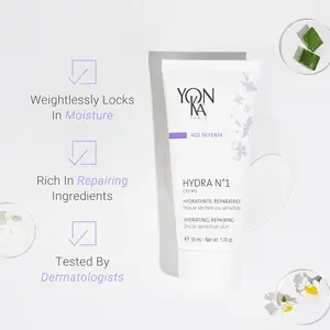 Yon-Ka Creme PG Creme (50ml) Mattifying Protective Cream for Oily Skin, Anti-Aging Balancing Treatment for Shine and Redness, Paraben-Free