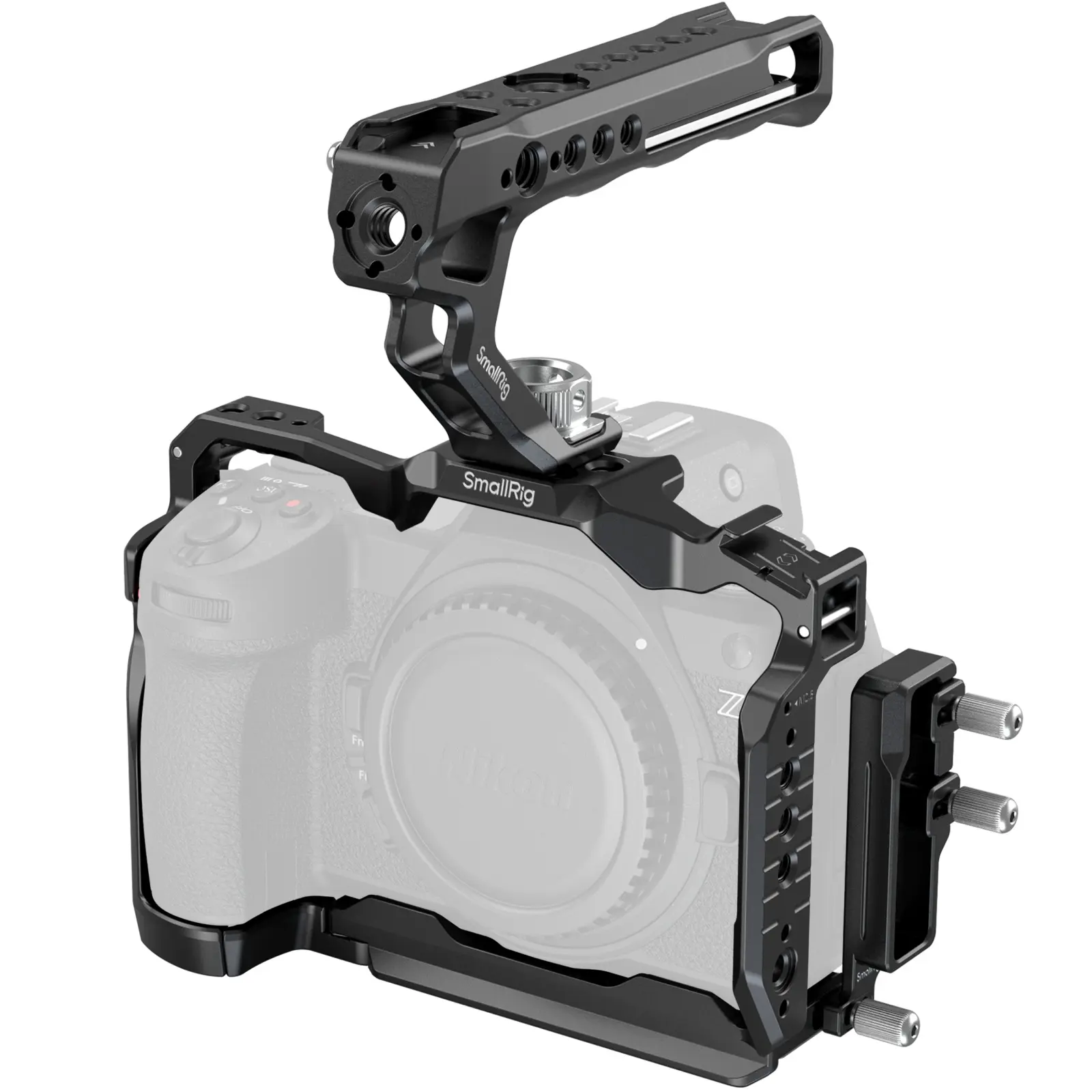 SmallRig Z6 III Camera Cage Kit for Nikon Z6 III, with Top Handle and Cable Clamp, Aluminum Alloy Camera Full Cage Kit with Anti-Twist Design, Built-in Quick Release Plate for Arca-Swiss - 4520 Accessories Gimbal