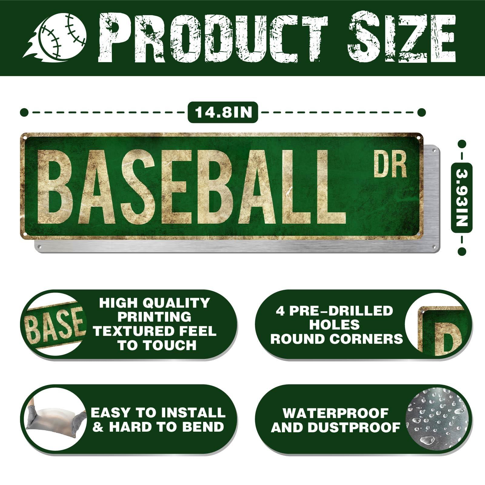 Football Party Decorations Accessories Gifts for Boys 10*40cm Football Stuff Wall Decor for Men Room Football Room Gear Teen Boys Birthday Christmas Vintage Wall Sign