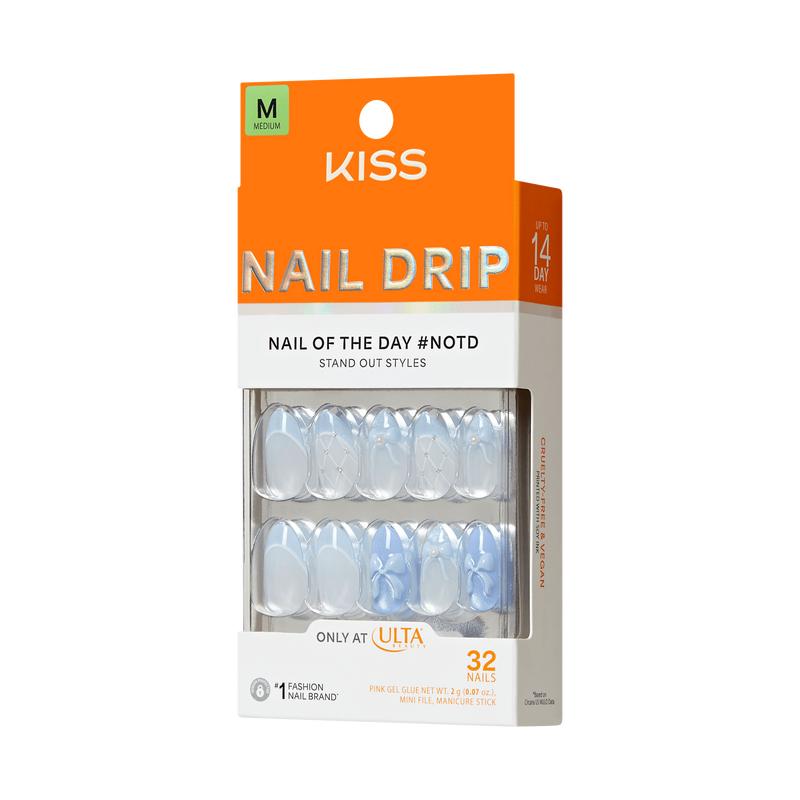 KISS NAIL DRIP Press On Glue Nails - Playful Drift