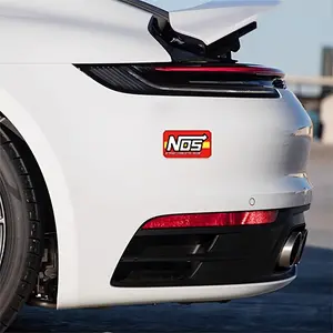 1PC NOS Logo Performance Racing Car Sticker | Fits High-Performance Coupes & Race Car Bodies/Spoilers/Side Skirts, Boosts Professional Racing Vibe On Track Days & Highway Speed Trips, A Stylish Decal Highlighting Hardcore Performance Style, Car Decals
