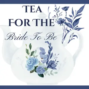 Tea for the Bride to Be Bridal Shower Guestbook: Blue Floral Tea Party Theme with Name Address and Advice & Pictures to Make a Memory Keeps