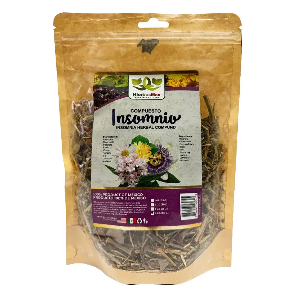 Hierbasmex Compuesto Insomnio- Compound Mix Tea 4oz