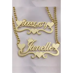 Crown Me Personalized Name Necklace