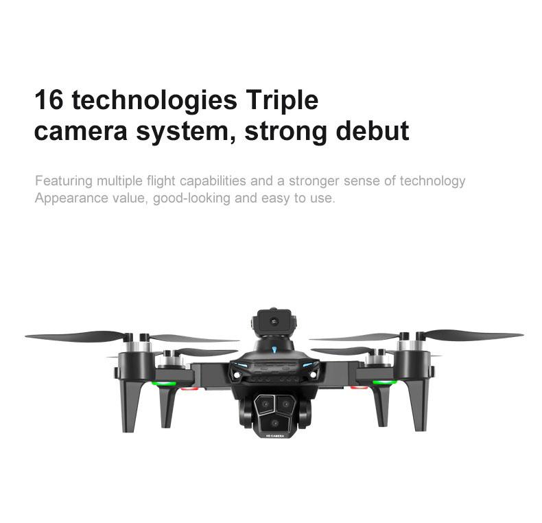 Drone with Camera, HD FPV Foldable Drone for Kids, Adults and Beginners, Brushless Motor RC Quadcopter with Stable Hover, Gesture Selfie, Waypoint Flight, 3D Flips, One Key Start, Includes 2 Batteries optical flow obstacle avoidance