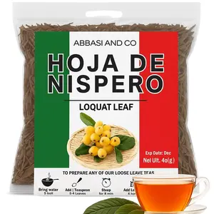 VIRAL Te Hojas de Nispero (té de hojas de níspero) - 100% natural, artesanal, sin OMG, sin gluten, vegano Tea Nispero Herbal Tea , Loquat tea wild crafted , imported from Mexico