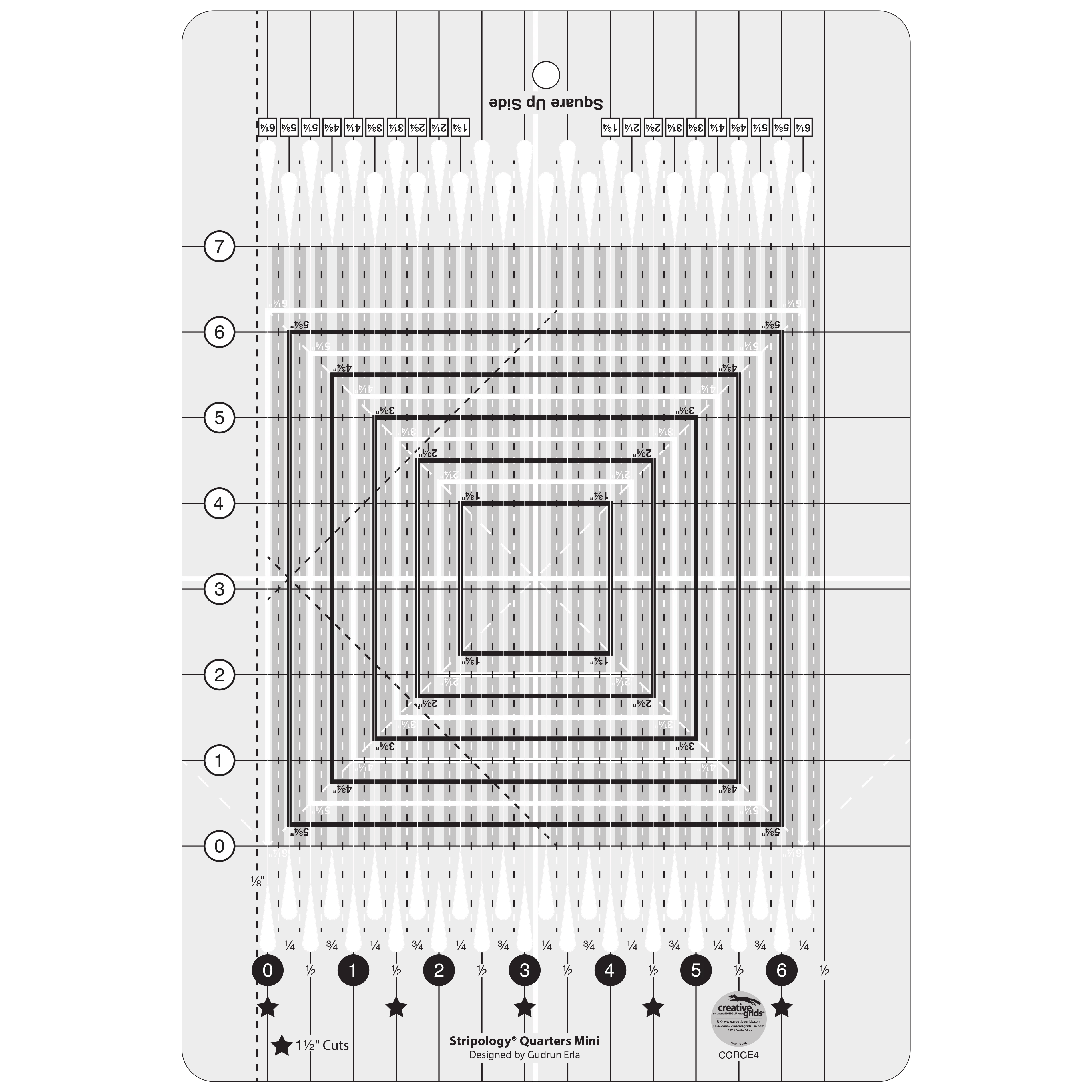 Stripology© Quarters MINI Ruler CGRGE4