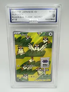 Graded AGS 9 Pidgey 2023 Obsidian Flames 118 Holographic Pokemon Card