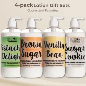 Gourmand Favorites 4-Pack Body Lotion Gift Set & Bundles | 16 oz | The Lotion Company
