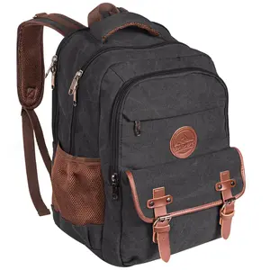 Ama Dablam Original Canvas Backpack | 18” Laptop Pocket | XL Size - 30L | Many Pockets | Durable Zippers