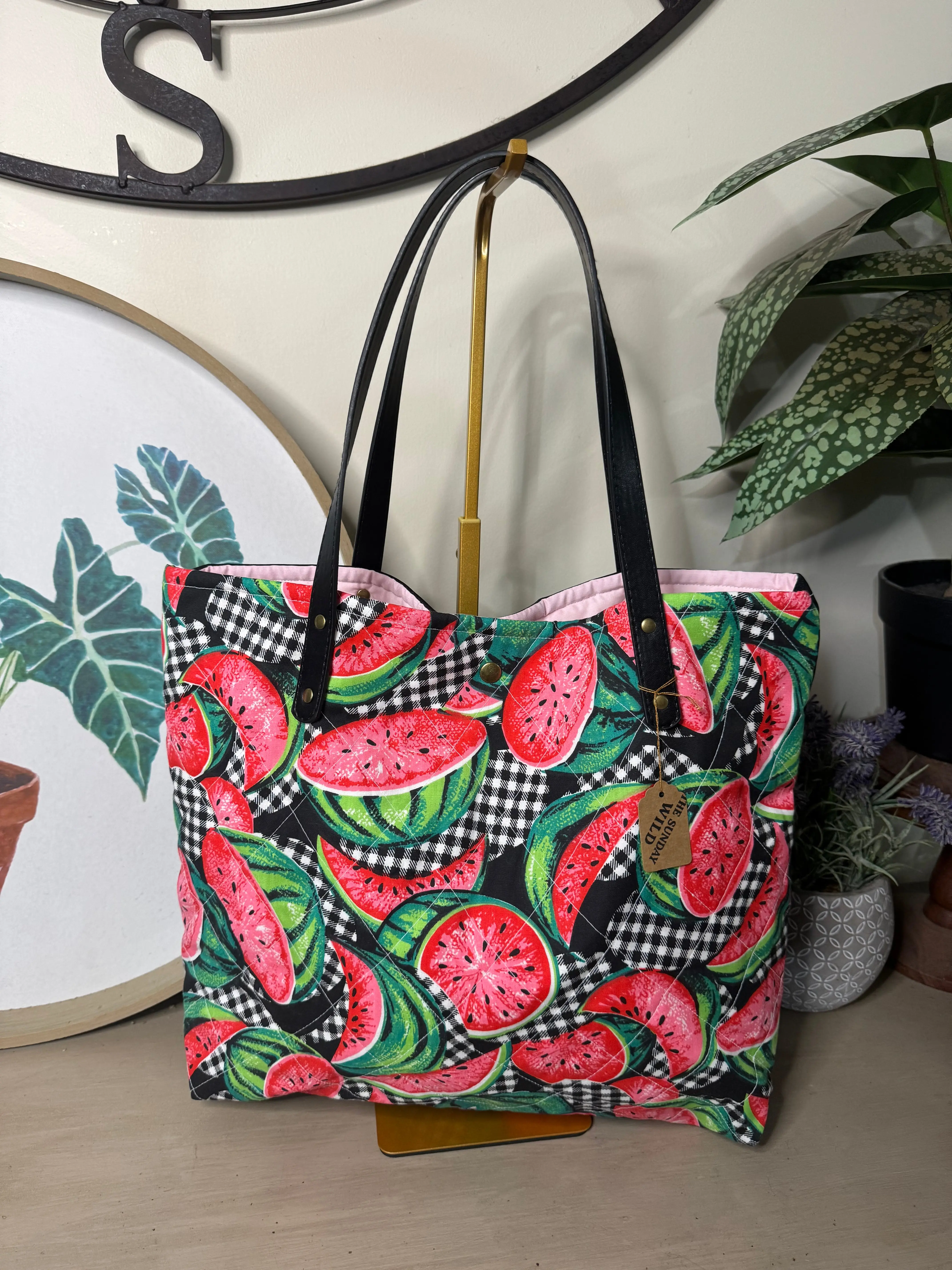 Watermelon Sugar - Up-cycled Tote