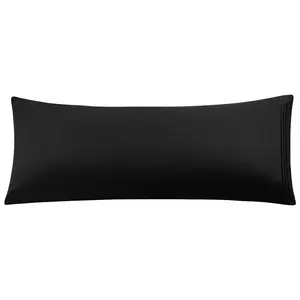 PiccoCasa Brushed Microfiber Body Pillow Pillowcase for Adults, Soft Breathable Long Pillow Cover with Embroidery, Body Pillow Cover with Envelop Closure