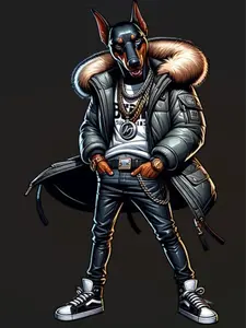 Street Dog Ready to Press Heat Transfer DTF Transfer - Direct to Film