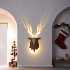 Elk Wall Lamp, Creative Projection Lamp, Decorative Lights, Ambient Night Lights, Wall Sconces, Nursery Light, Wall Lights for Bedroom, Living Room, Halway
