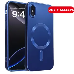 Magnetic for iPhone X XS XR XS Max 7 8 SE2 SE3 7Plus 8Plus 16E 17 16 15 14 13 12 11 Po Max Fit Anti-Fingerprint Sleek Protective Phone Case Cover with Camera Protection Compatible