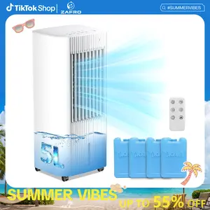 Portable Evaporative Air Cooler,3 In 1 Swamp Cooler with 4 Ice Packs,15H Timer,3 Speeds & 3 Modes,Remote,Cooling Fan for Bedroom,Living Room,Office,Pet-Friendly
