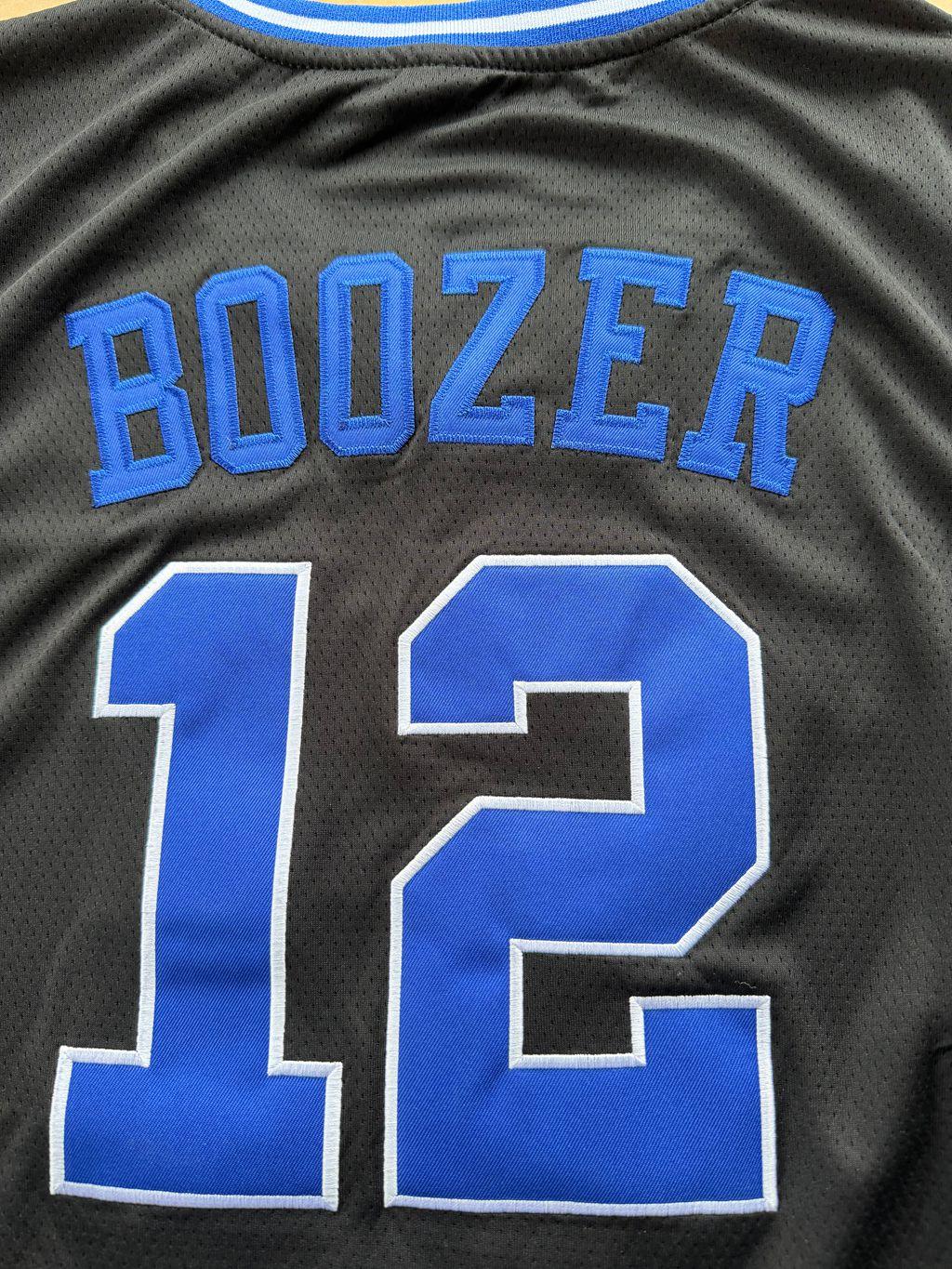 2026 New Men Sport Jersey Boozer #12 Basketball Embroidery Black White S~XXL