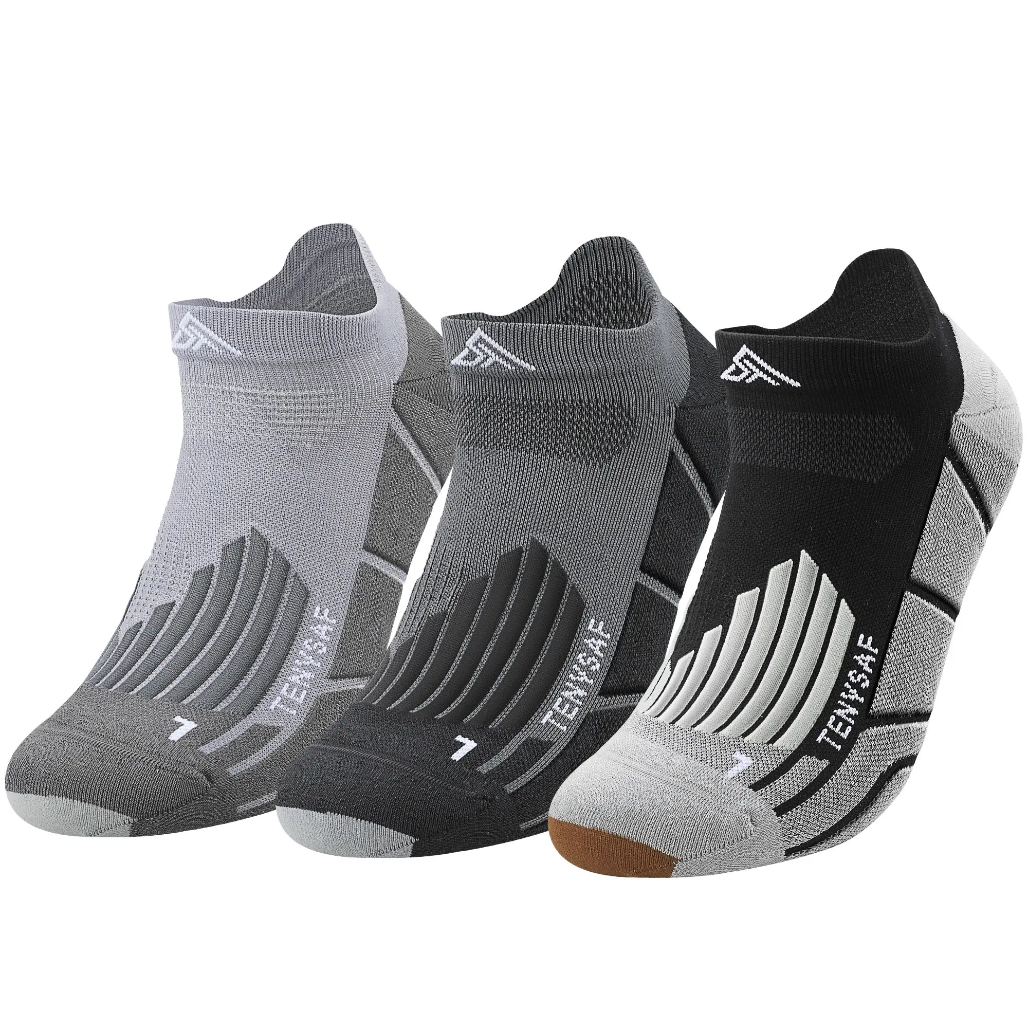 TENYSAF Premium Compression Running Socks for Men & Women, Athletic Ankle Socks with Arch Support, Cushioned Breathable Performance Socks for Running, Hiking, Cycling & Gym 2025SP