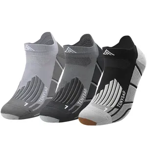 TENYSAF Premium Compression Running Socks for Men & Women, Athletic Ankle Socks with Arch Support, Cushioned Breathable Performance Socks for Running, Hiking, Cycling & Gym