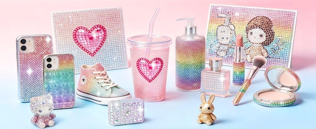 35000Pcs Jelly Rhinestones Bedazzling Kit, 30 Colors 3mm Flatback Rhinestones for Bedazzling with 4 Pcs B7000 Jewelry Glue & Tools，All-in-One Bedazzler Kit for Nail DIY Arts & Crafts Gifts