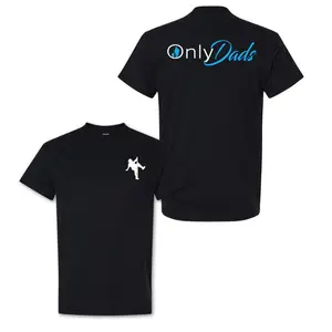 OnlyDads T-Shirt, Double Sided Graphic Printed Cotton Tee, Fathers Day Gift, Dad's Gift, Menswear Tops