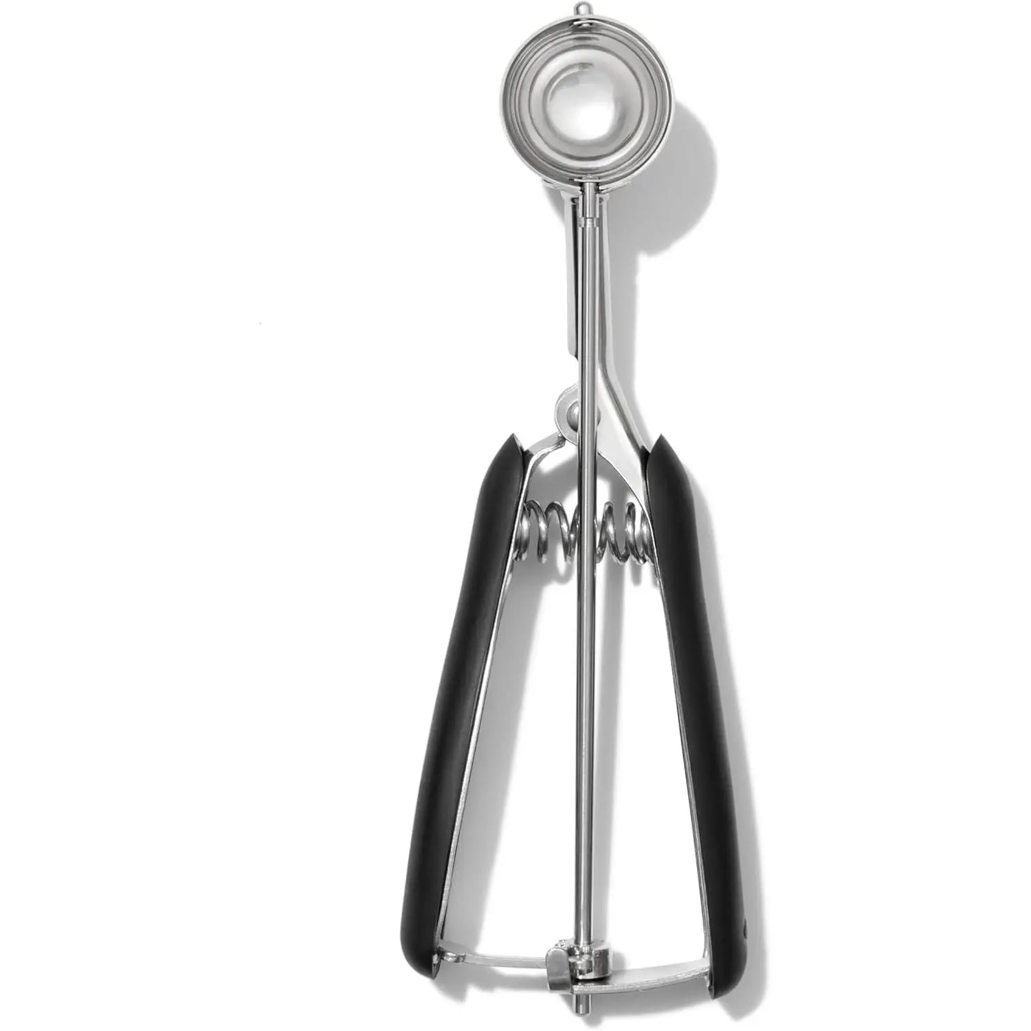 Sturdy Stainless Steel Cookie Scoop - 1.5 tbsp Medium Size Baking Utensil for Bakers, Ergonomic Non-Slip Handle, Durable and Easy Release Dough Scooping Tool, Reusable Dishwasher-Safe Kitchen Gadget