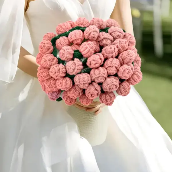 Bouquet Blanket 3D Rose Flower Blanket, Ultra-Soft & Breathable Throw Blanket, Handmade Romantic Gift for Birthday, Wedding, Home Decor for Bed, Couch, (Large) sohochic