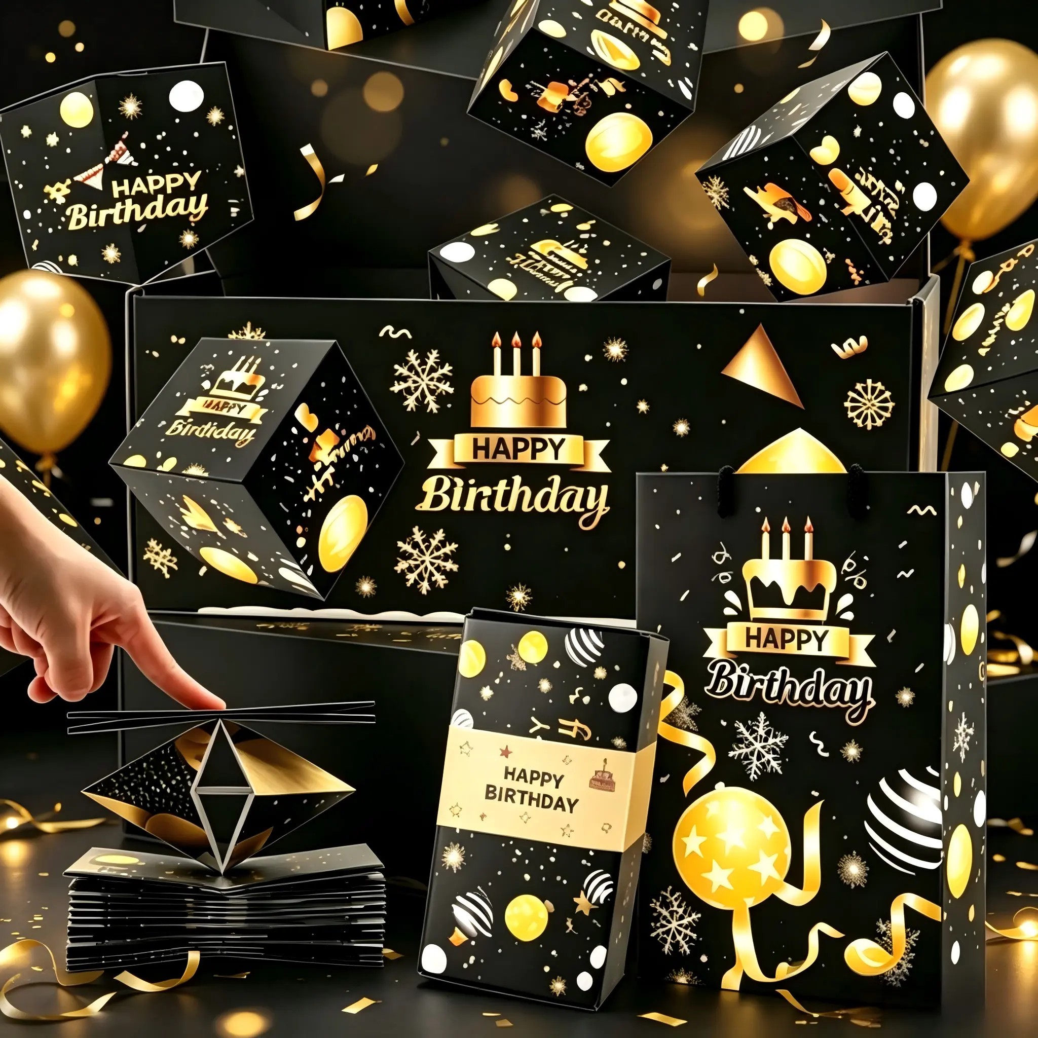 Creative Surprise Explosion Gift Box – Folding Bounce Present for Birthday Valentine’s Day Proposal Anniversary ideal party favor